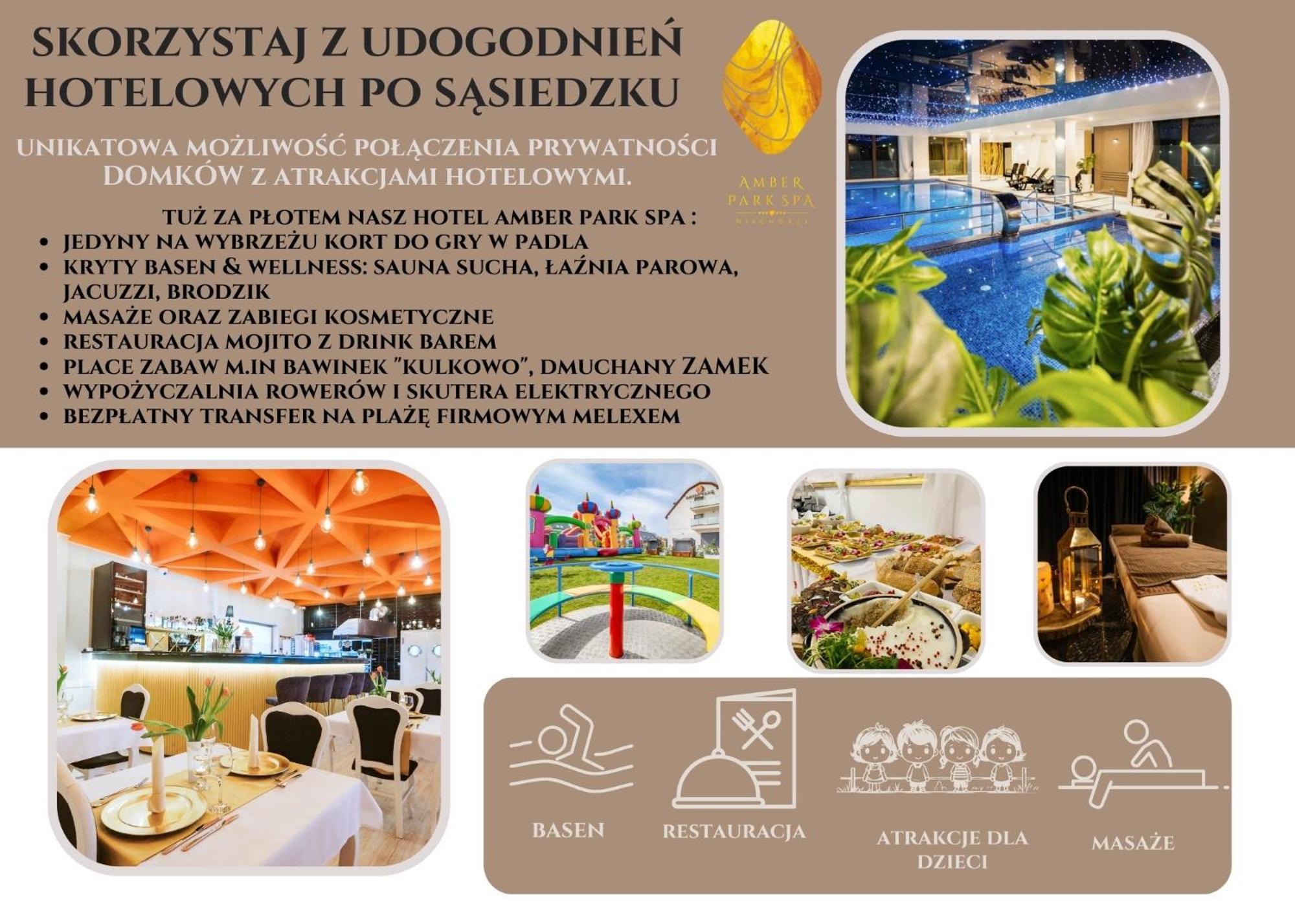 Olivina Park Spa - Domki Z Dostepem Do Krytego Basenu, Saun, Wyzywienia I Atrakcji Dla Dzieci 니에초르체 외부 사진
